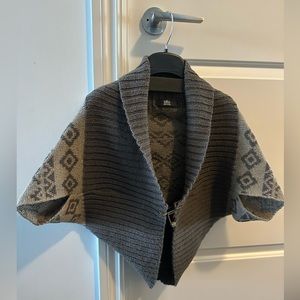 Poncho style sweater